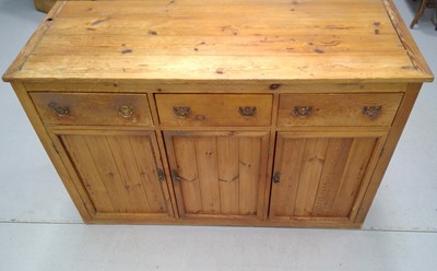 Lot 26 - A Pine Dresser Base. The Base is 89cm tall,...