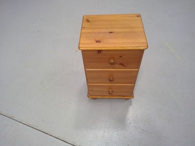 Lot 41 - Pine Bedside Chest of Drawers. The Chest is...