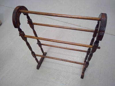 Lot 55 - A Wooden Towel Rail. The Rail is 86cm tall,...