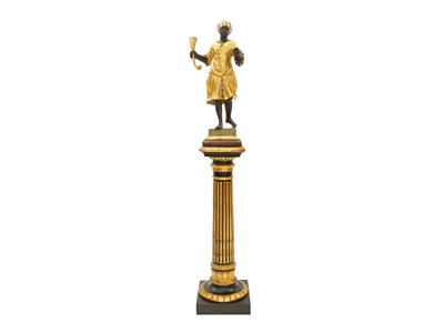 Lot 865 - A Venetian style Blackamoor figure.