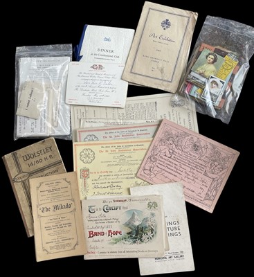 Lot 48 - Printed ephemera, including Cornish ration...
