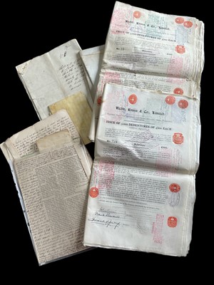 Lot 52 - Local interest. A collection of deeds,...
