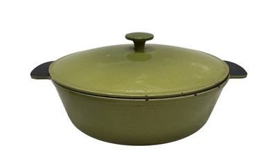 Lot 31 - An enamelled cast iron Dutch Oven, stamped...