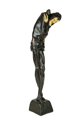 Lot 28 - After Jacques Louis Gautier, a painted plaster figure, Mephistopheles.