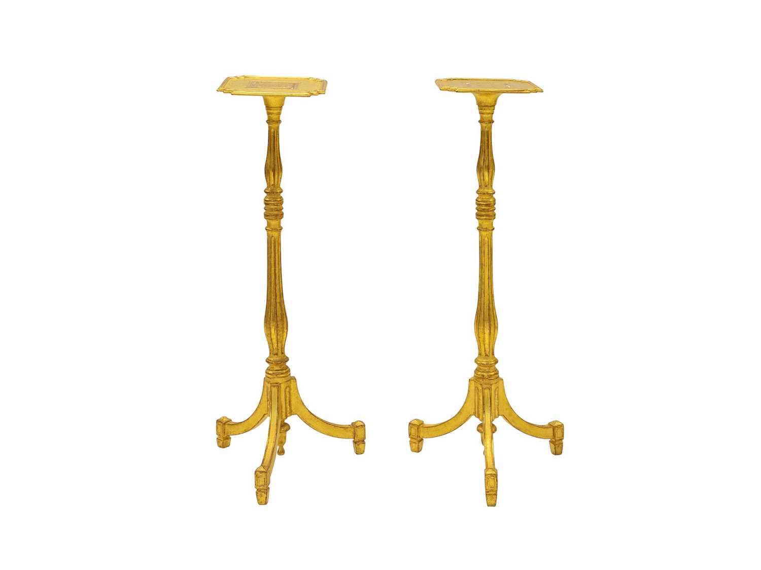 Lot 931 - A pair of giltwood torcheres.