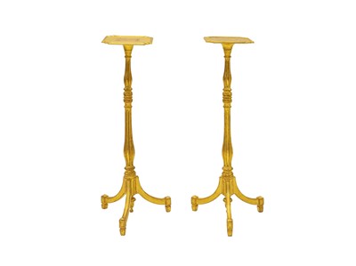 Lot 931 - A pair of giltwood torcheres.