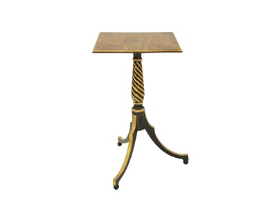 Lot 885 - A pair of Regency style rosewood, ebonised and gesso wine tables.