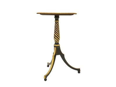 Lot 885 - A pair of Regency style rosewood, ebonised and gesso wine tables.