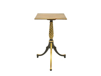 Lot 885 - A pair of Regency style rosewood, ebonised and gesso wine tables.