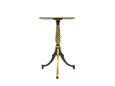 Lot 885 - A pair of Regency style rosewood, ebonised and gesso wine tables.
