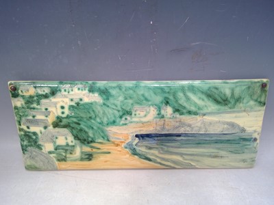 Lot 9 - A Paula HUMPHRIS, Polperro Pottery Plaque. The...
