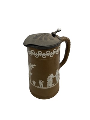 Lot 91 - A Victorian Dudson Paxton Jasperware pitcher,...
