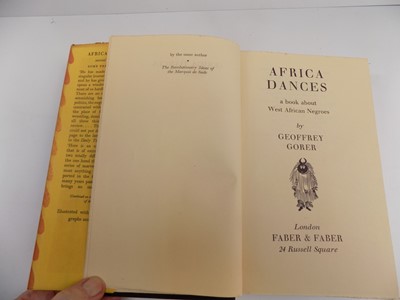 Lot 1246 - GORER (GEOFFREY.) "Africa Dances, a book about...