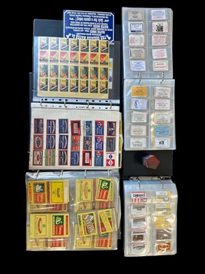 Lot 103 - Four albums containing hundreds of matchbox...