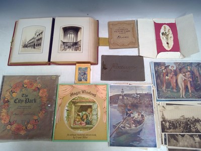 Lot 107 - Two Pop-up Books, Postcard Albums, Cigarette...
