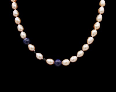 Lot 73 - A selection of pink freshwater pearl jewellery.