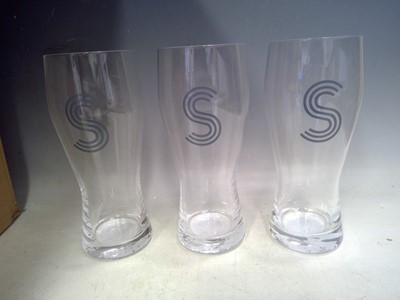 Lot 114 - Thirty-One Pint Glasses with the Letter S....