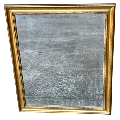 Lot 123 - A gilt-framed bevelled-edge mirror. 48 x 58cm.