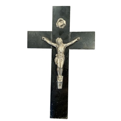 Lot 18 - An Unusual Crucifix with a metal corpus on a...