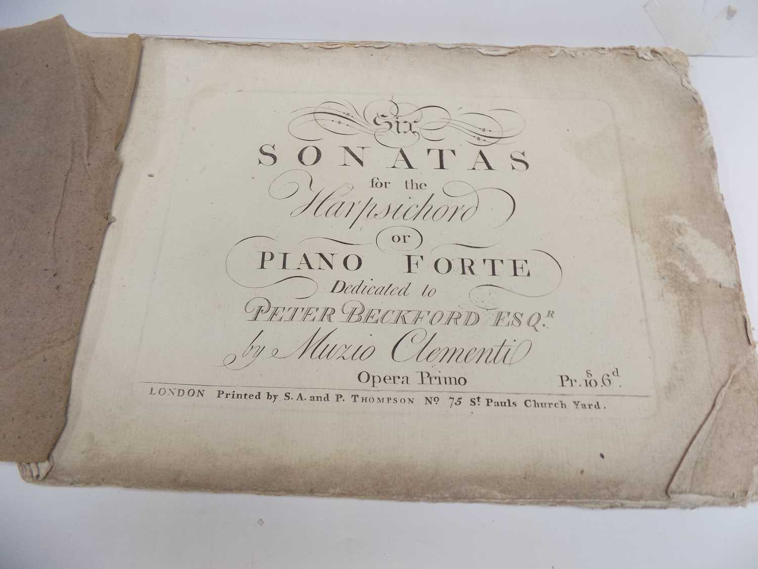 Lot 1255 - IMPORTANT EARLY MUSIC. "Six Sonatas for the...