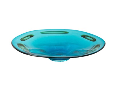 Lot 715 - A Whitefriars studio glass shallow bowl designed by Geoffrey Baxter.