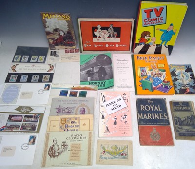Lot 132 - A Box of Books, Ephemera and Stamps.