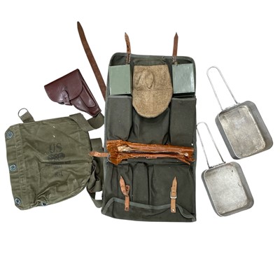 Lot 140 - A post-WW2 German Rifle part cleaning kit, a...