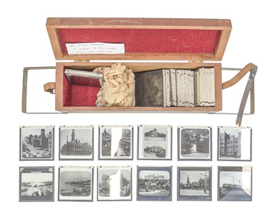 Lot 8 - Australian black and white lantern slides.