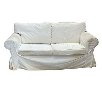 Lot 145 - An Ikea Erktorp Two Seater Sofa. The Sofa is...