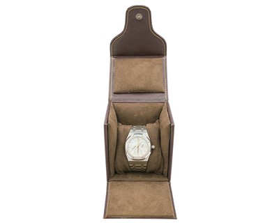 Lot 1007 - AUDEMARS PIGUET - A Royal Oak Dual Time Power Reserve stainless steel gentleman's bracelet watch.