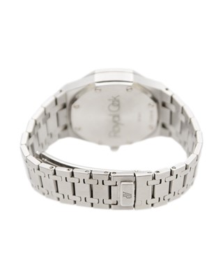 Lot AUDEMARS PIGUET - A Royal Oak Dual Time Power Reserve stainless steel gentleman's bracelet watch.