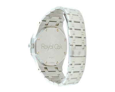 Lot 1007 - AUDEMARS PIGUET - A Royal Oak Dual Time Power Reserve stainless steel gentleman's bracelet watch.