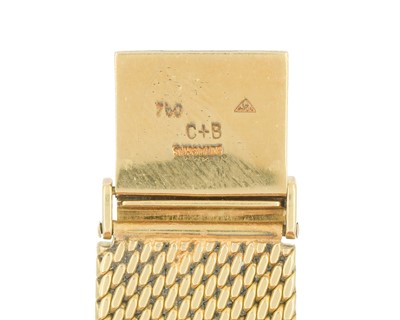 Lot 1024 - INTERNATIONAL WATCH CO, FOR TIFFANY & CO- A fine 18k automatic gentleman's bracelet wristwatch.