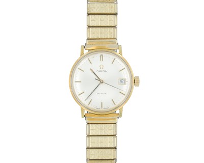 Lot 1037 - OMEGA - A De Ville gold-plated manual wind gentleman's dress wristwatch.