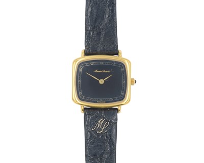 Lot 1032 - MAURICE LACROIX - A gold-plated manual wind gentleman's dress wristwatch.