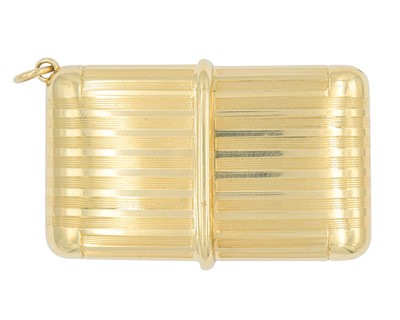 Lot 1078 - MOVADO - A rare 18k yellow gold purse watch.