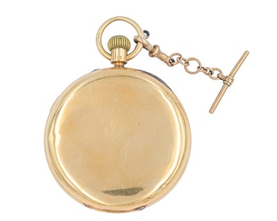 Lot 1075 - THOMAS RUSSELL & SON - A Victorian 18k gold chronograph stop/start keyless wind pocket watch.