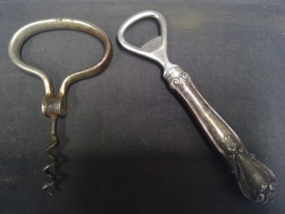 Lot 162 - A Sterling Silver Handle Bottle Opener and a...
