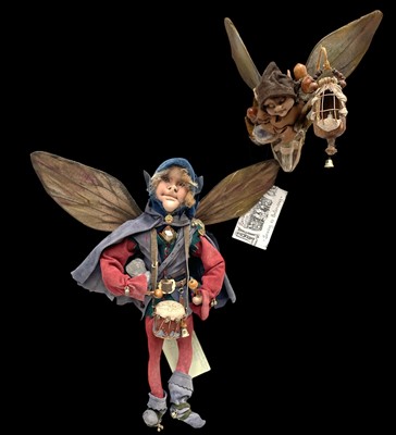 Lot 166 - Lisa Griffiths, Two hand-crafted fairies, made...