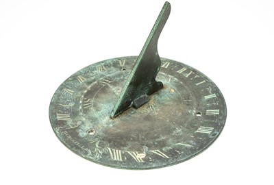 Lot 808 - A George III bronze sundial signed Shuttleworth, London.