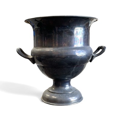 Lot 171 - A silver-plated champagne bucket, 24cm tall.
