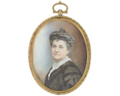 Lot 385A - A Victorian portrait miniature of a lady.