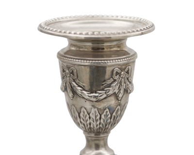 Lot 167 - A good pair of Victorian silver candlesticks by Martin, Hall & Co (Richard Martin & Ebenezer Hall).