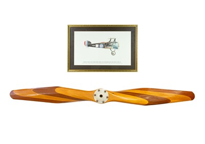 Lot 148 - A replica Sopwith Camel laminated propeller.