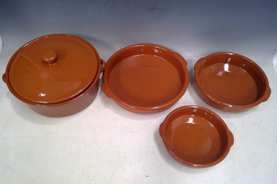 Lot 190 - Three Graduated Terracotta Cazuelas and a 30cm...