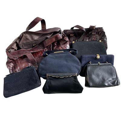 Lot 63 - Eight handbags, including two genuine eel-skin...