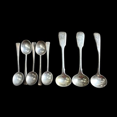 Lot 60 - Eight small hallmarked silver spoons, 63g.