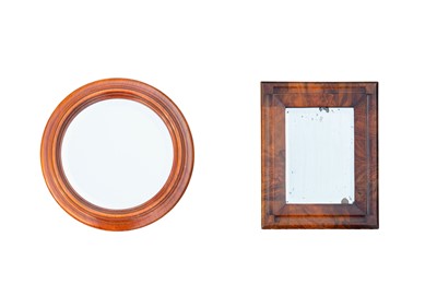 Lot 853 - A walnut framed wall mirror in the 18th century style.
