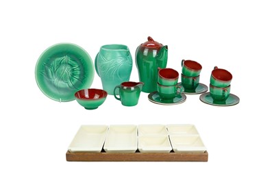 Lot 671 - A Susie Cooper hors d`oeuvres set.