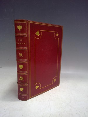 Lot 37 - Ask Mamma First Edition 1858 Leather Bound in...